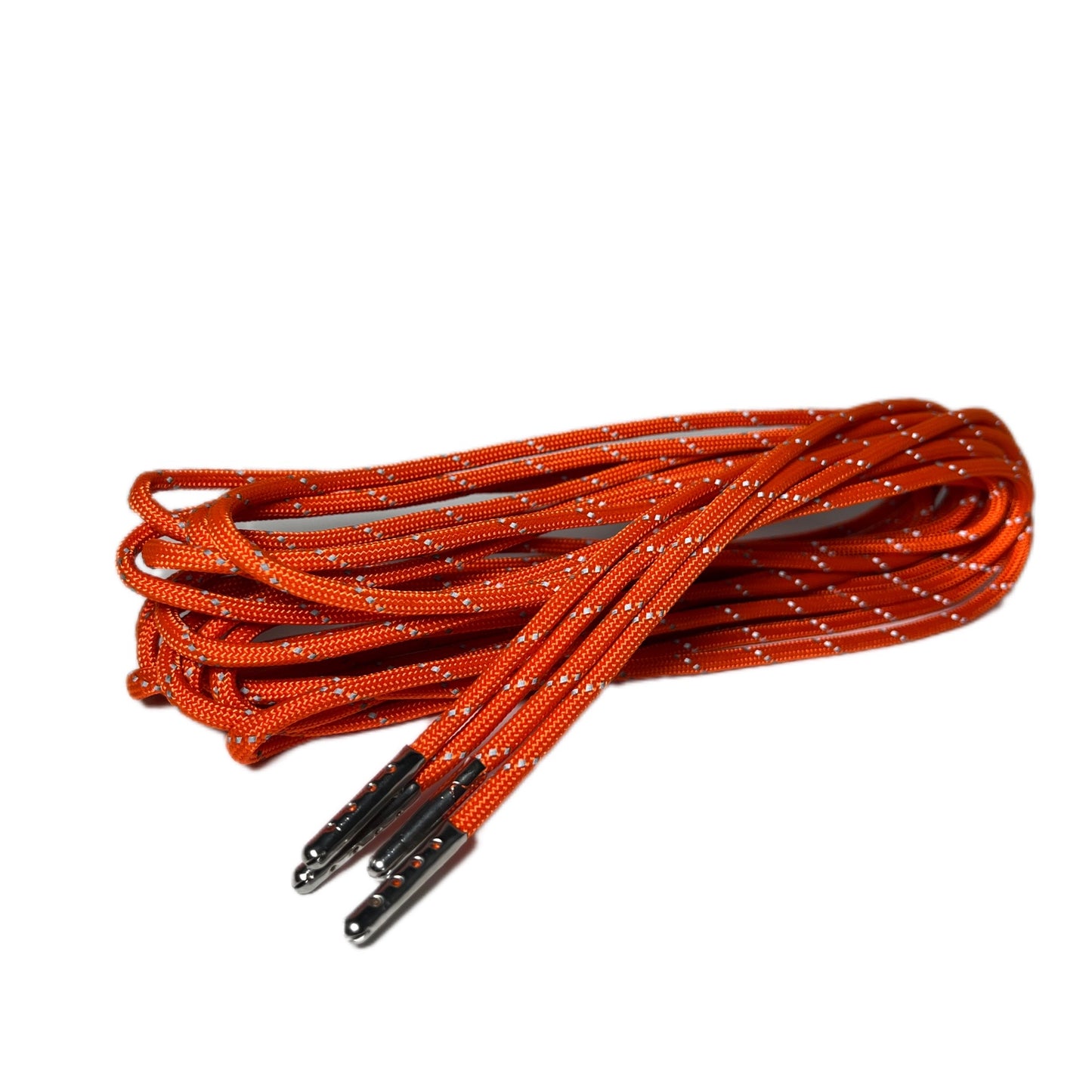 Reflective Neon Orange Paracord Roller Skate Laces