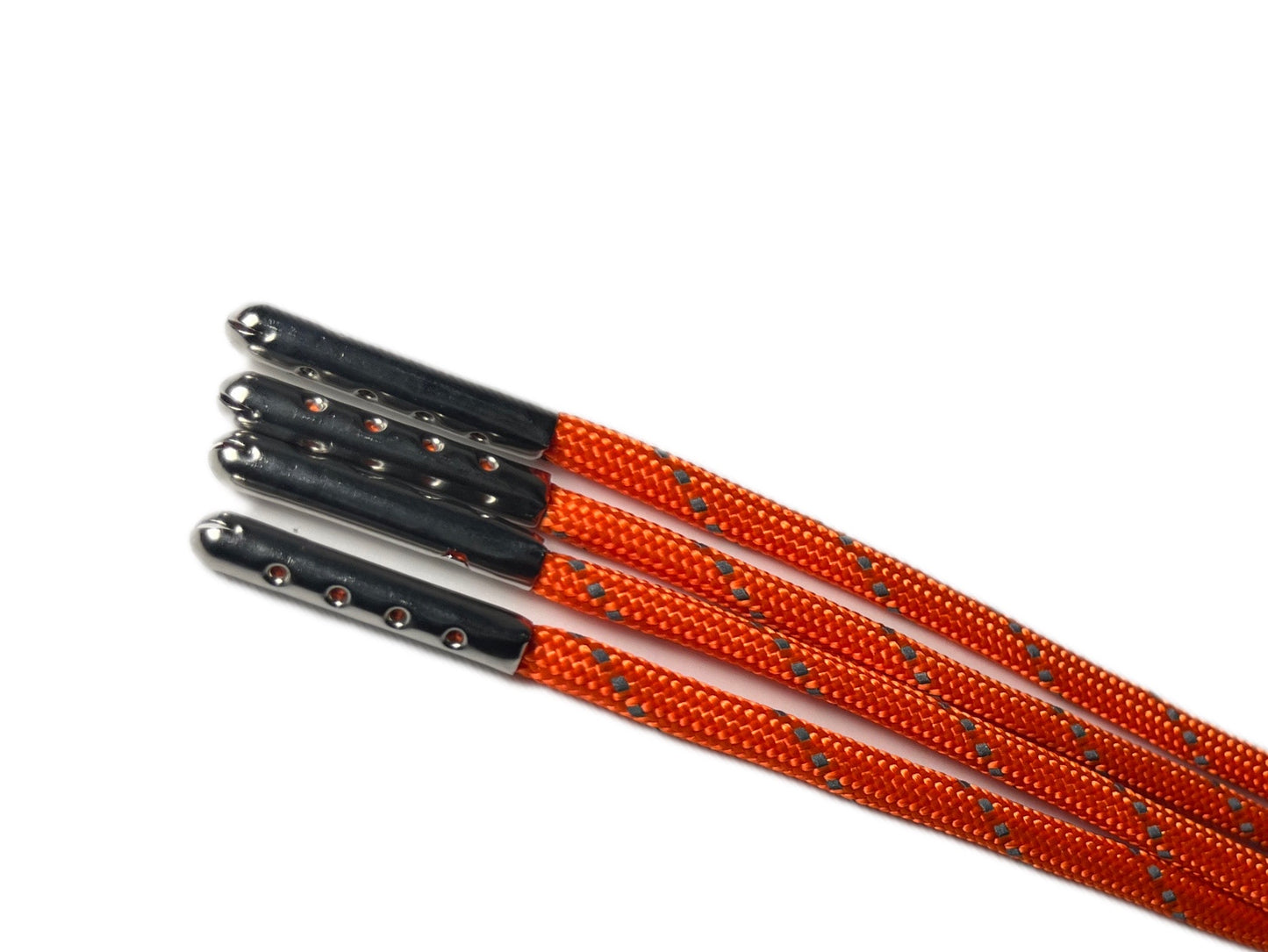 Reflective Neon Orange Paracord Roller Skate Laces