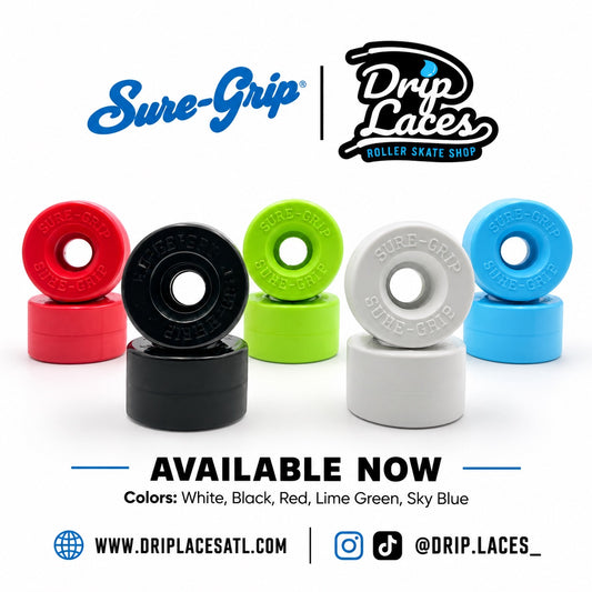 Sure-Grip Velvet Quad Roller Skate Indoor Wheels (8-pack) | 55mm