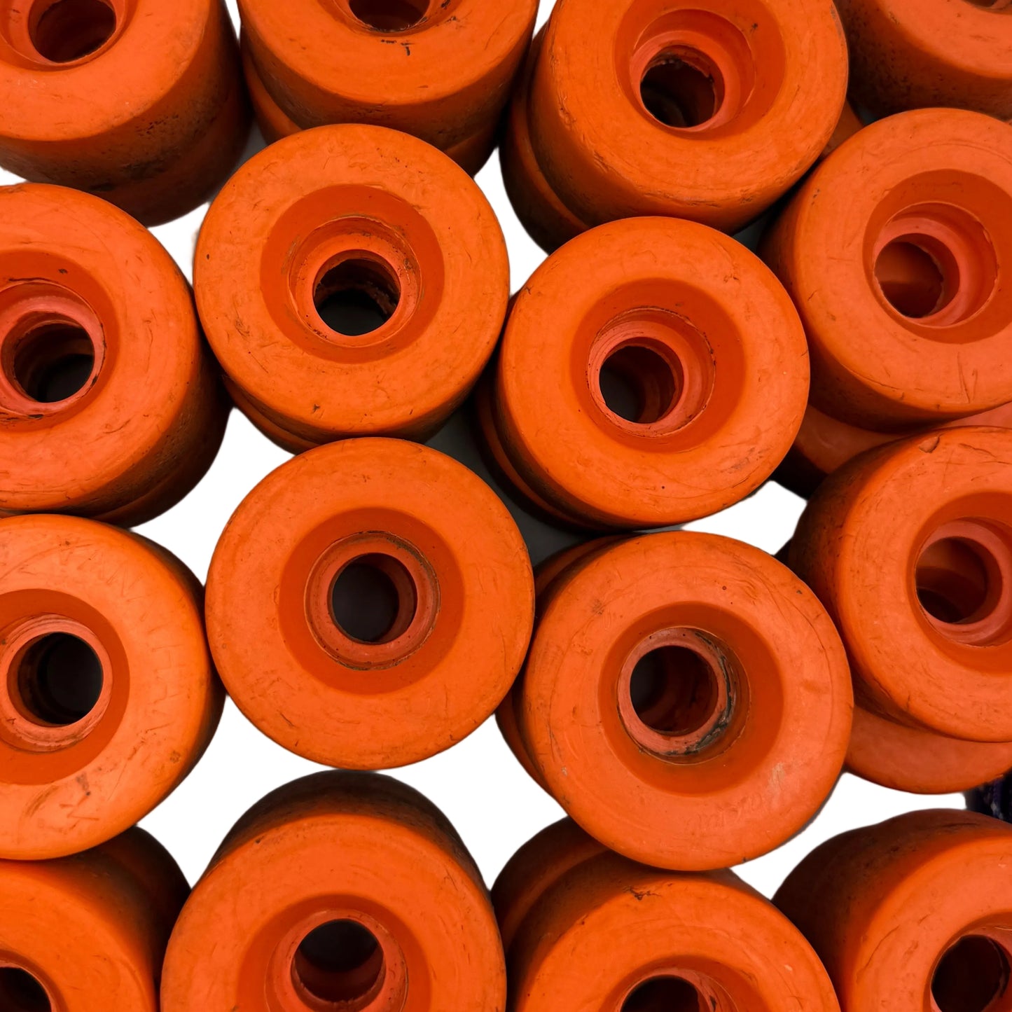 OG Vintage Phase 5 Orange Vanathane Rental Skate Wheels (Set of 8)