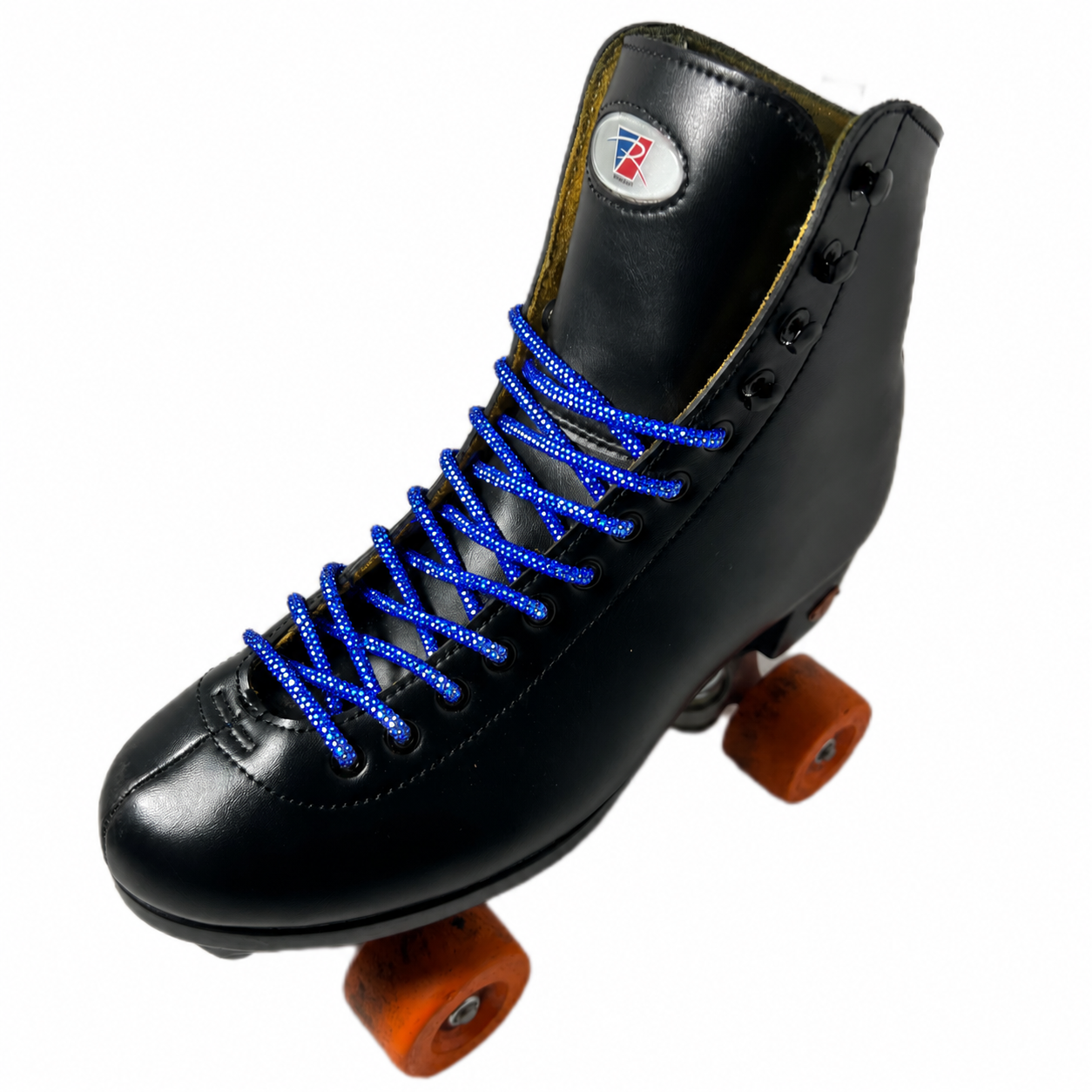 Blue Electric Crystal Rhinestone Roller Skate Laces