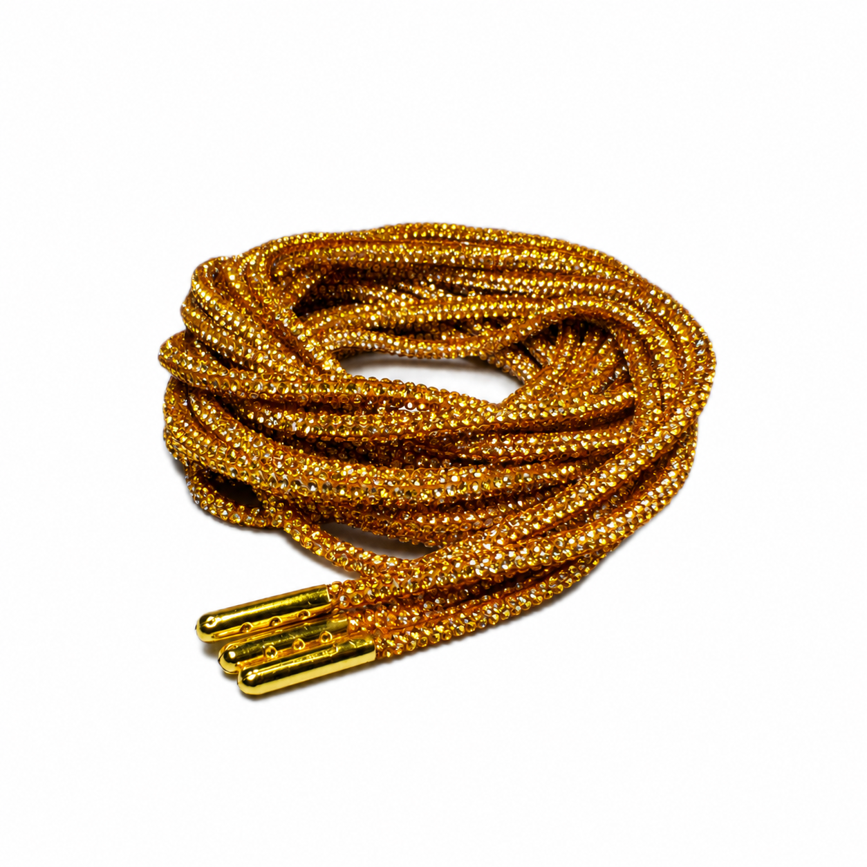 Gold Rush Crystal Rhinestone Roller Skate Laces