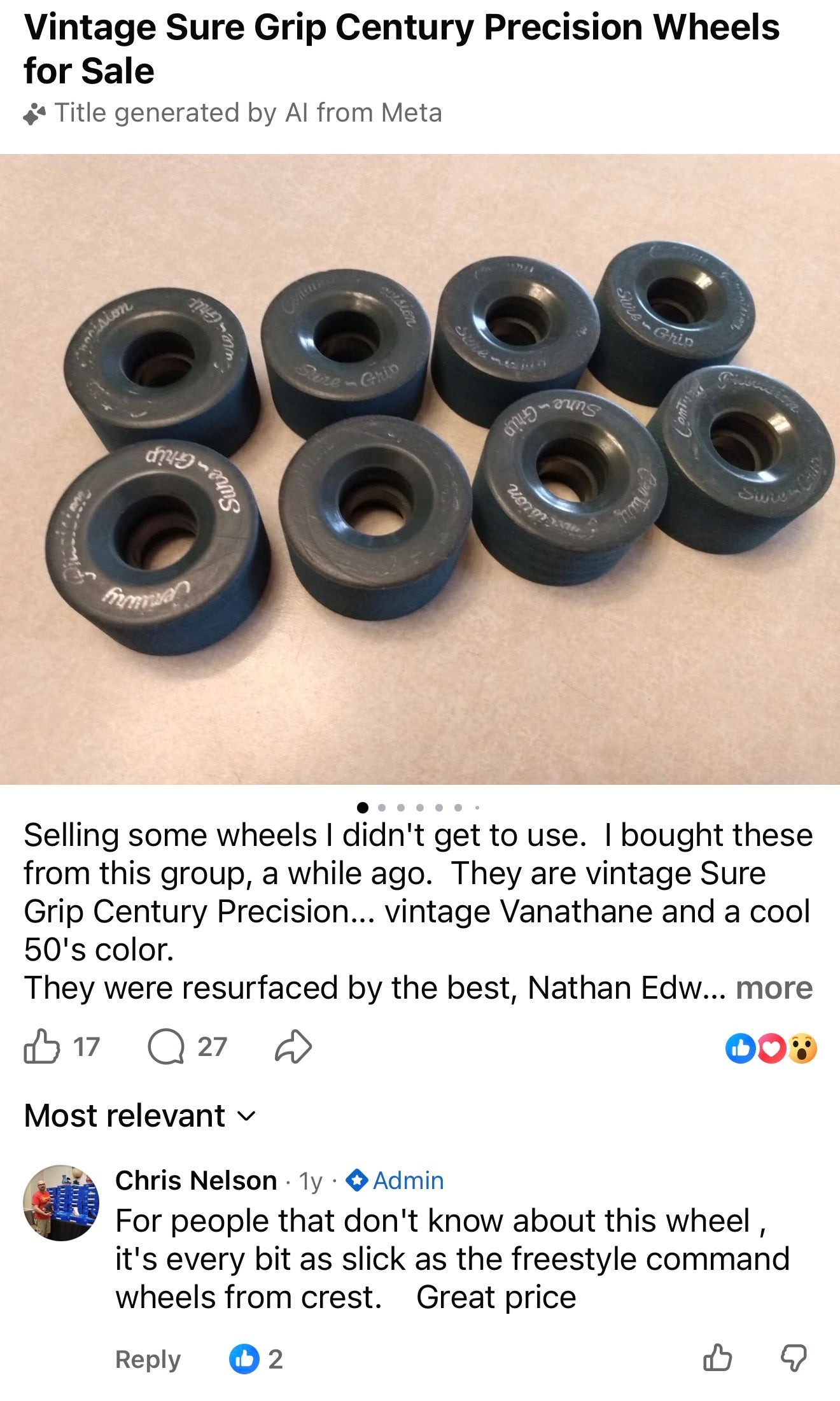 Vintage Century Precision Sure-Grip (Set of 8)