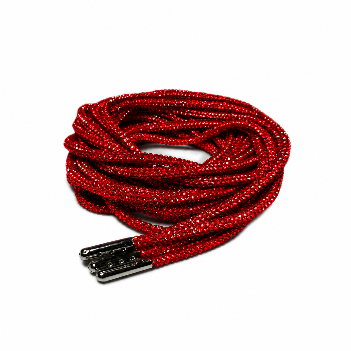Ruby Red Crystal Rhinestone Roller Skate Laces