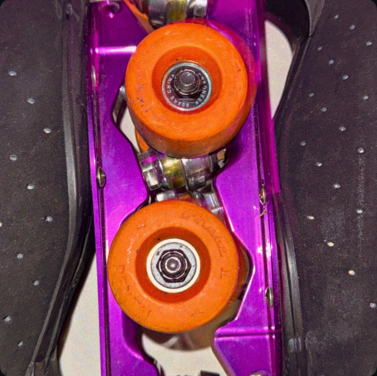 OG Vintage Phase 5 Orange Vanathane Rental Skate Wheels (Set of 8)