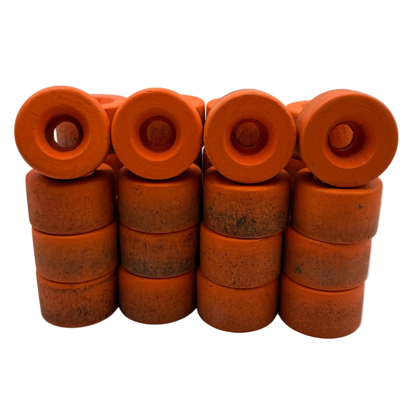 OG Vintage Phase 5 Orange Vanathane Rental Skate Wheels (Set of 8)