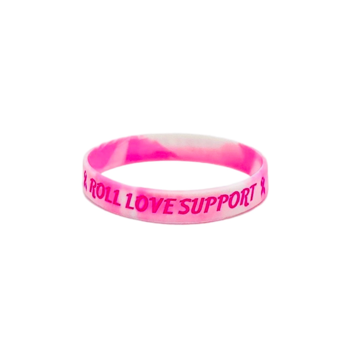 Breast Cancer Awareness Drip Laces Wristbands: 3-Pack (Light Pink)
