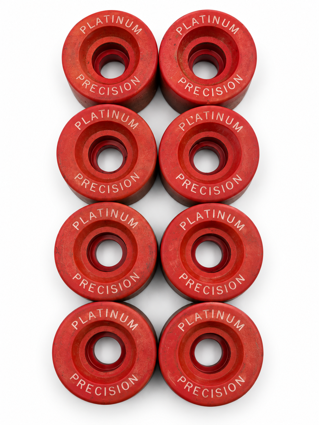 Vintage Platinum Precision Roller Skate Wheels (Set of 8)