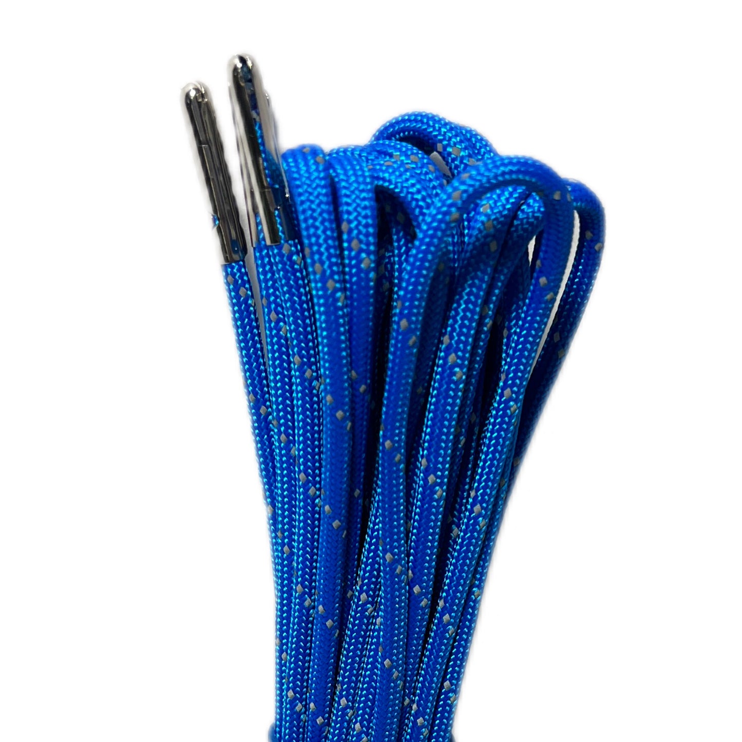 Reflective Electric Blue Paracord Roller Skate Laces
