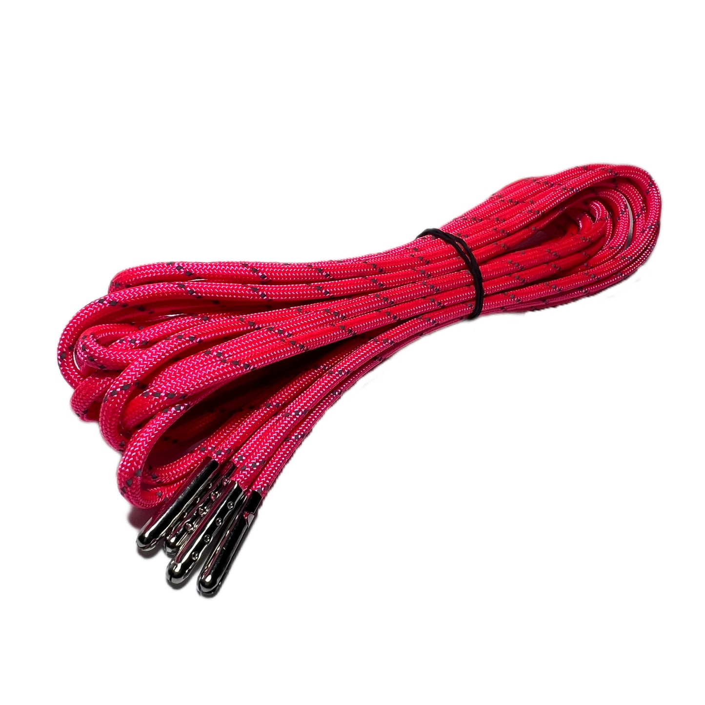 Reflective Hot Pink Paracord Roller Skate Laces