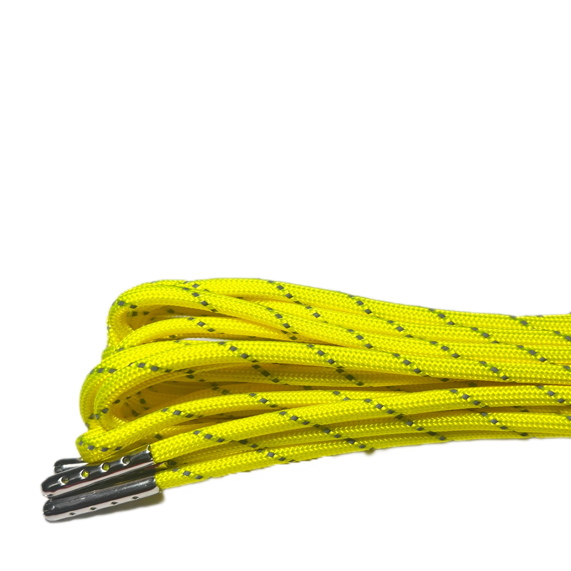Reflective Neon Yellow Paracord Roller Skate Laces