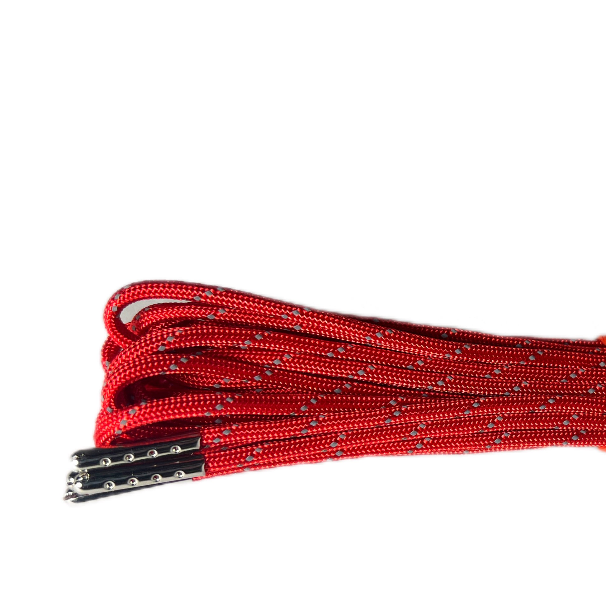 Reflective Red Paracord Roller Skate Laces