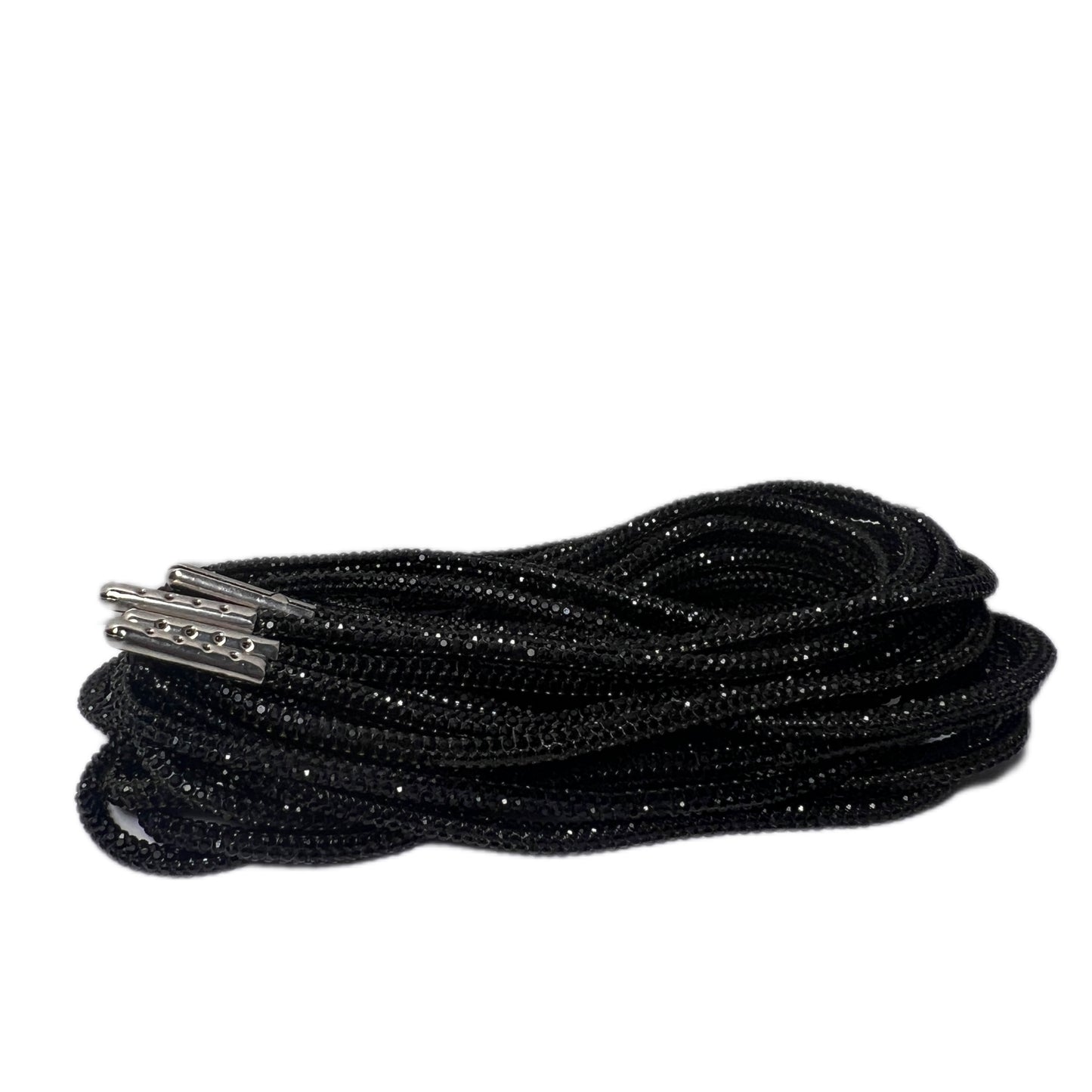 NEW Black Crystal Rhinestone DRIP LACES