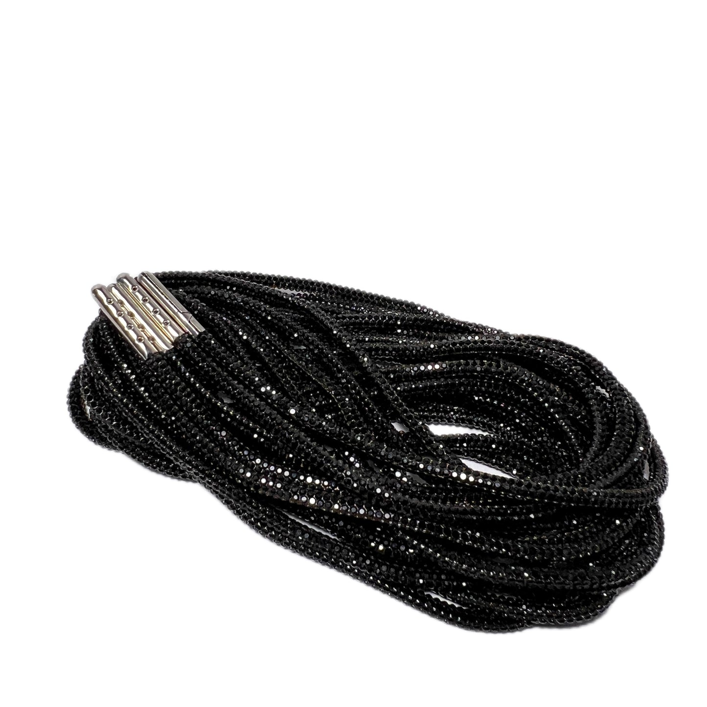 NEW Black Crystal Rhinestone DRIP LACES
