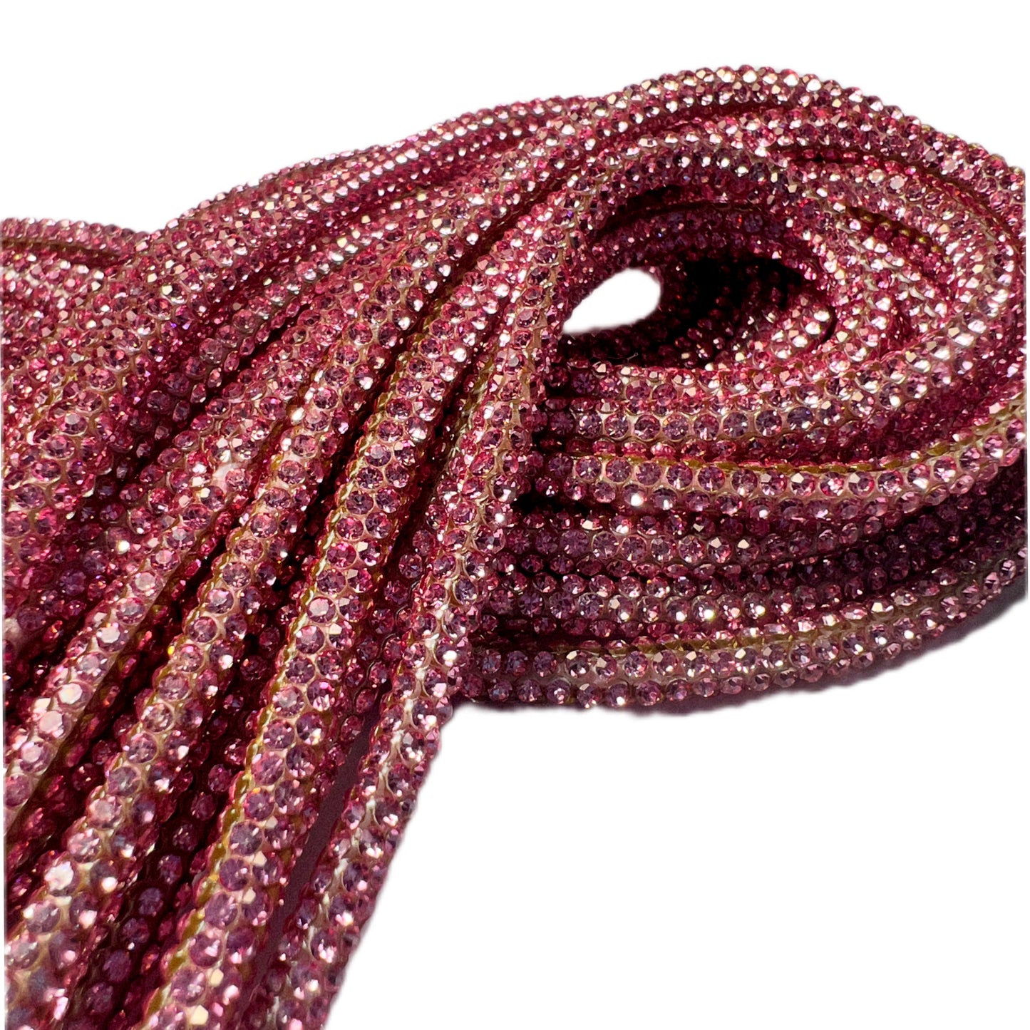 Pink Crystal Rhinestone DRIP LACES