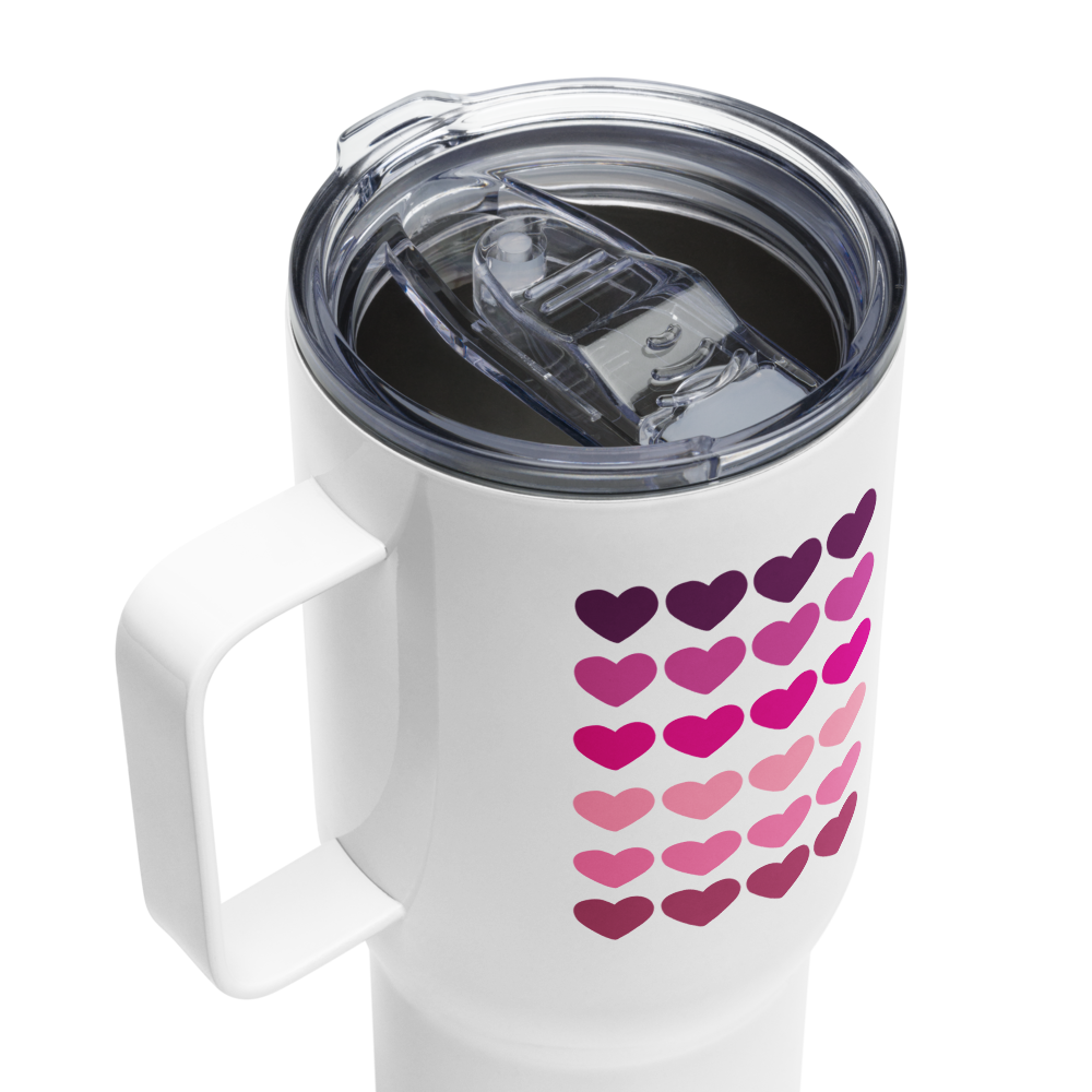 The DRIP HydroRink™ Traveler Mug | 25 OZ - Shades of Pink Valentine’s Edition🩷💜🩷💜