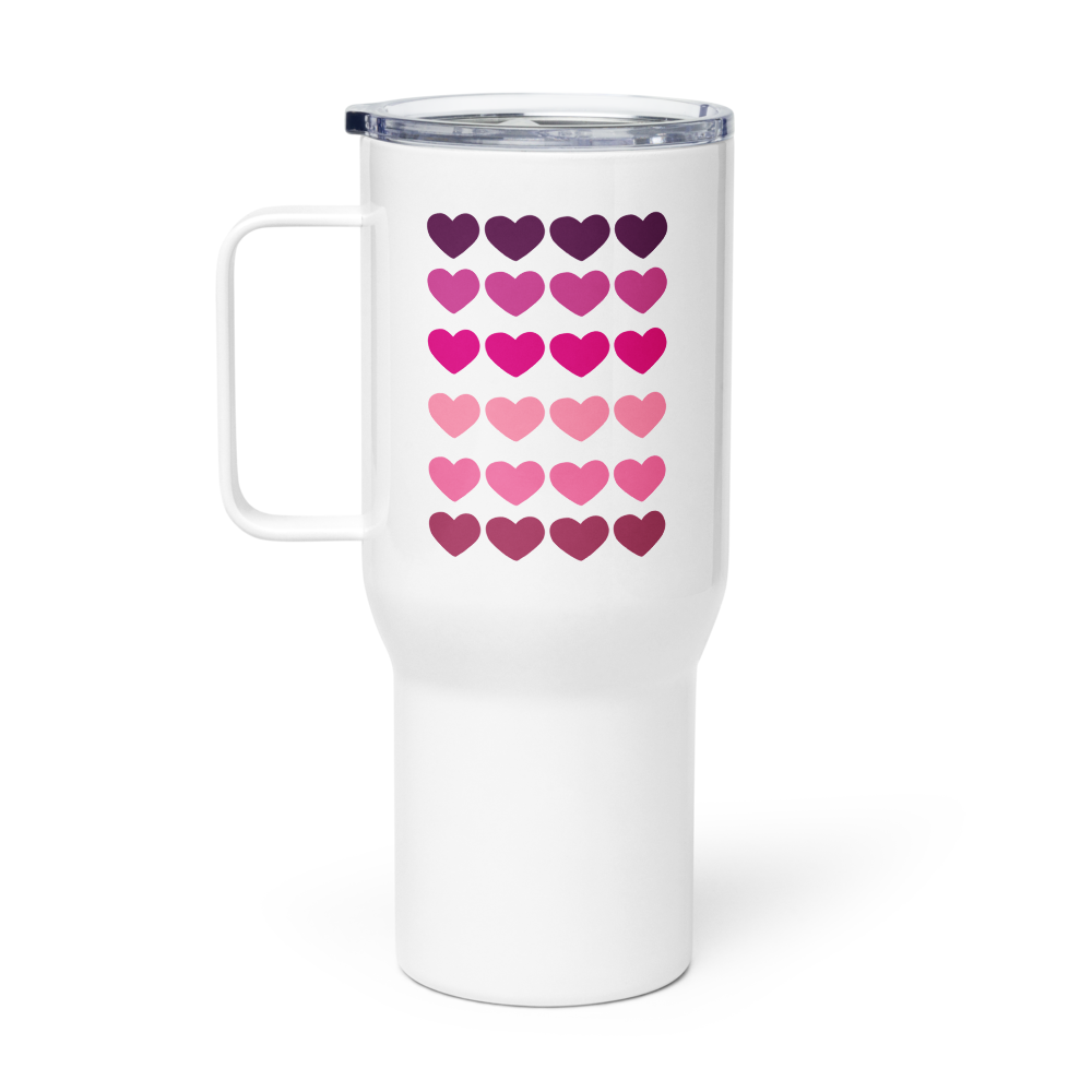 The DRIP HydroRink™ Traveler Mug | 25 OZ - Shades of Pink Valentine’s Edition🩷💜🩷💜