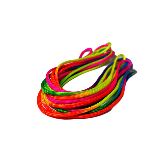 Rainbow Tie-Dye Paracord Roller Skate Laces